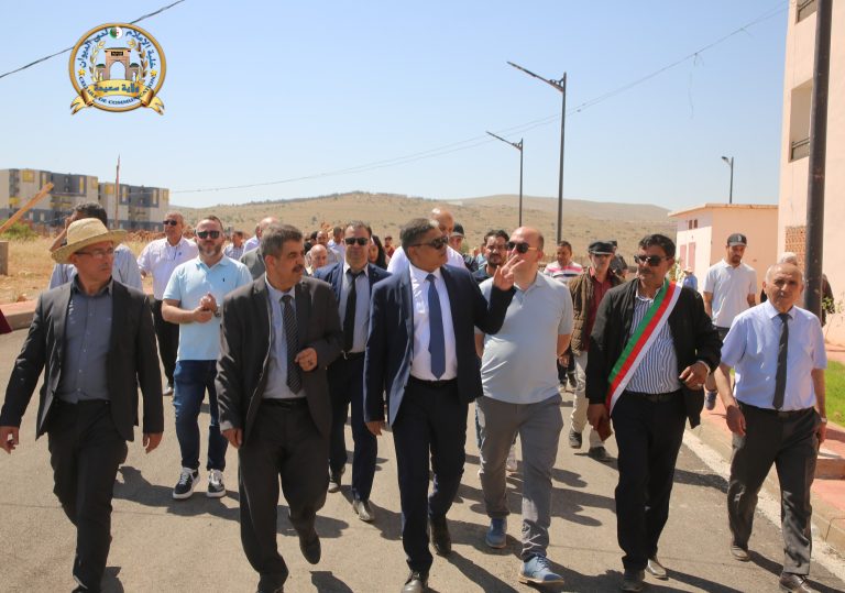 والي الولاية يشرف على معاينة عدة مشاريع تنموية بالقطب الحضري الجديد